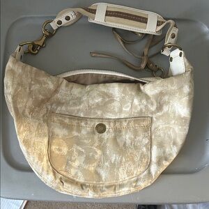 Rare Vintage Coach 10008 Stylish Cream Shoulder Bag